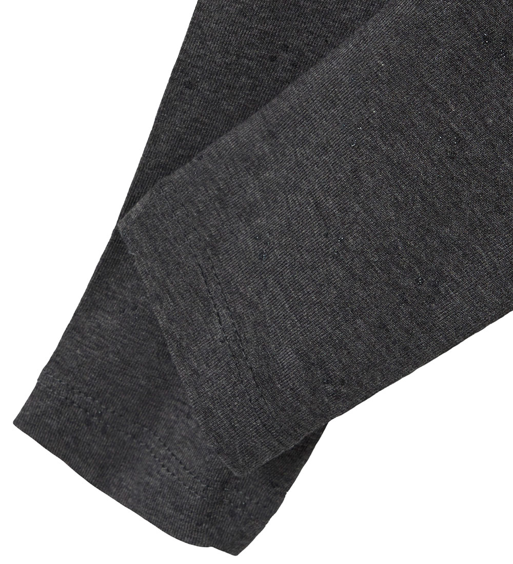 Name It Leggings - NmfVivian Glitter - Dark Grey Melange