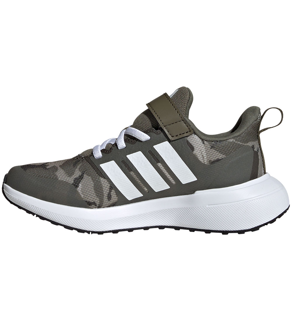 adidas Performance Sko - FortaRun 2.0 EL K - Armygrøn/Hvid