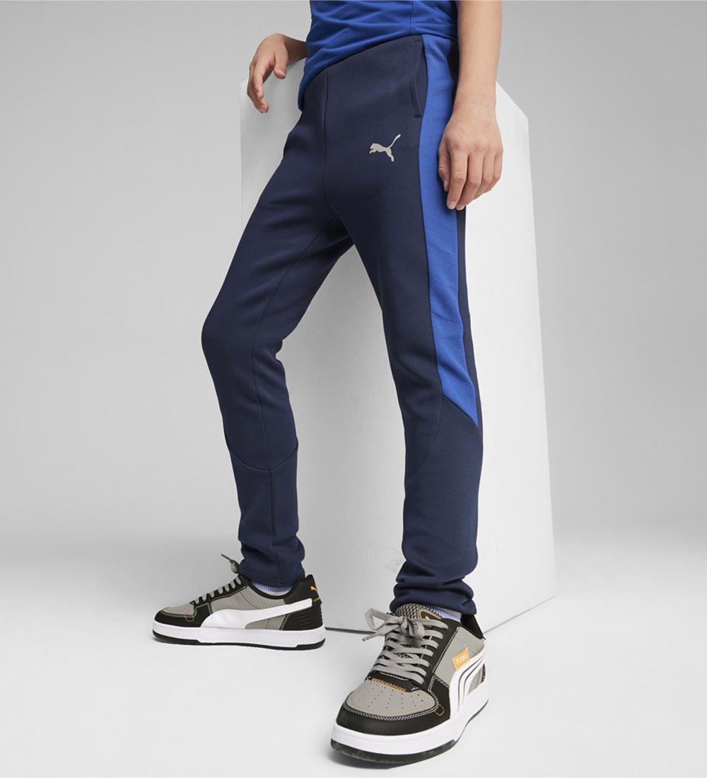 Puma Sweatpants - EVOSTRIPE - Club Navy m. Print
