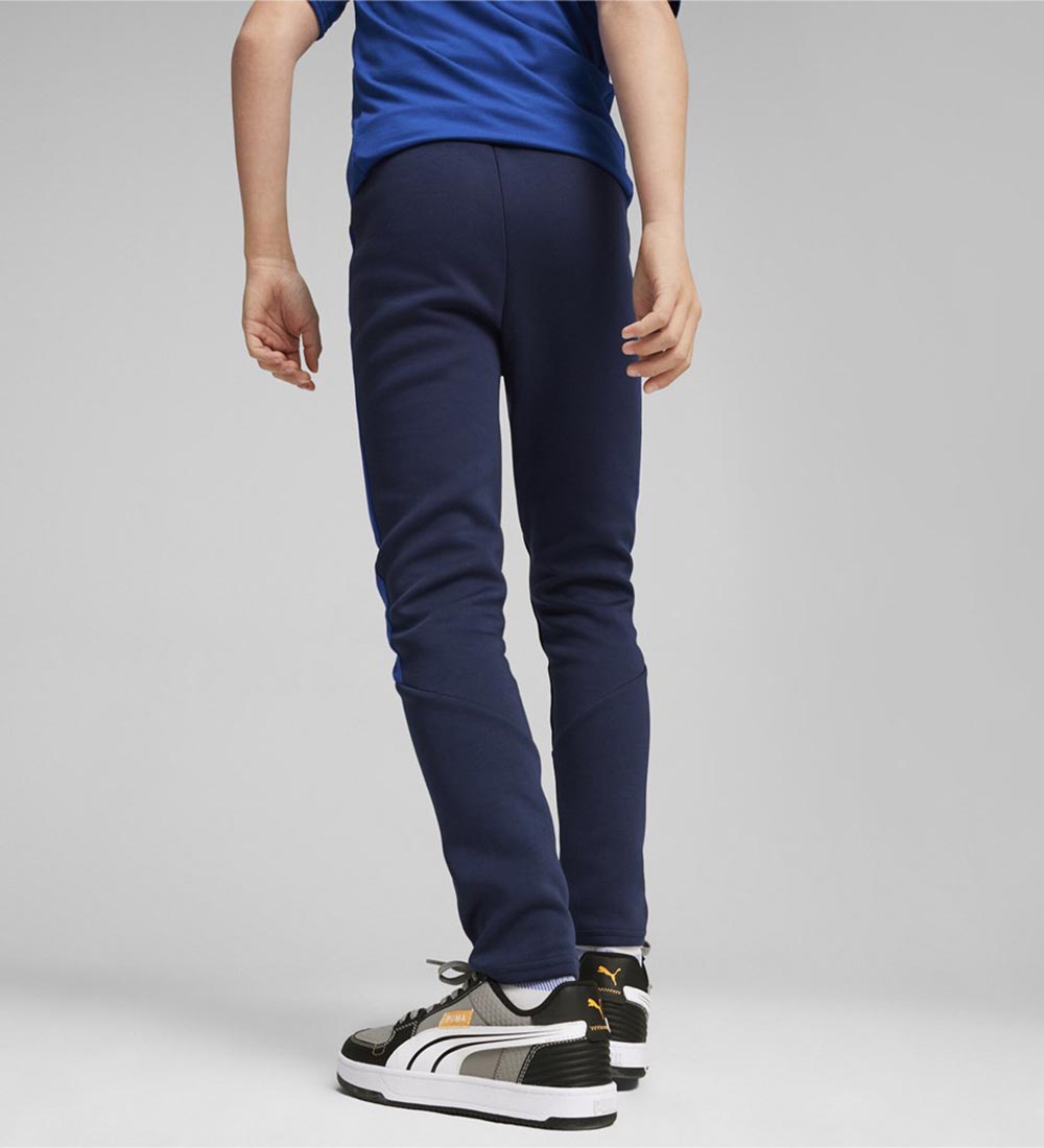 Puma Sweatpants - EVOSTRIPE - Club Navy m. Print