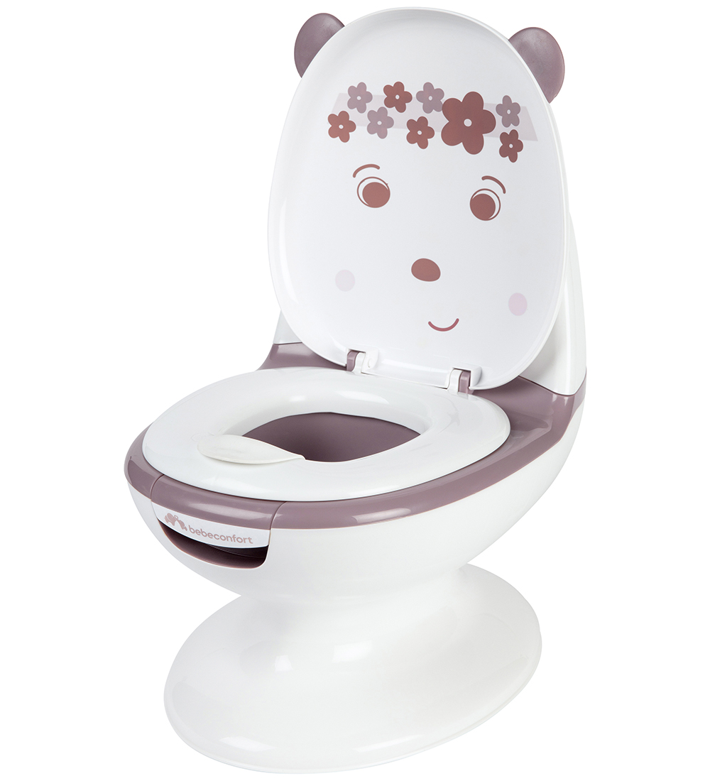 Bebeconfort Toilet - Mini - Hvid/Lavendel m. Bjørn