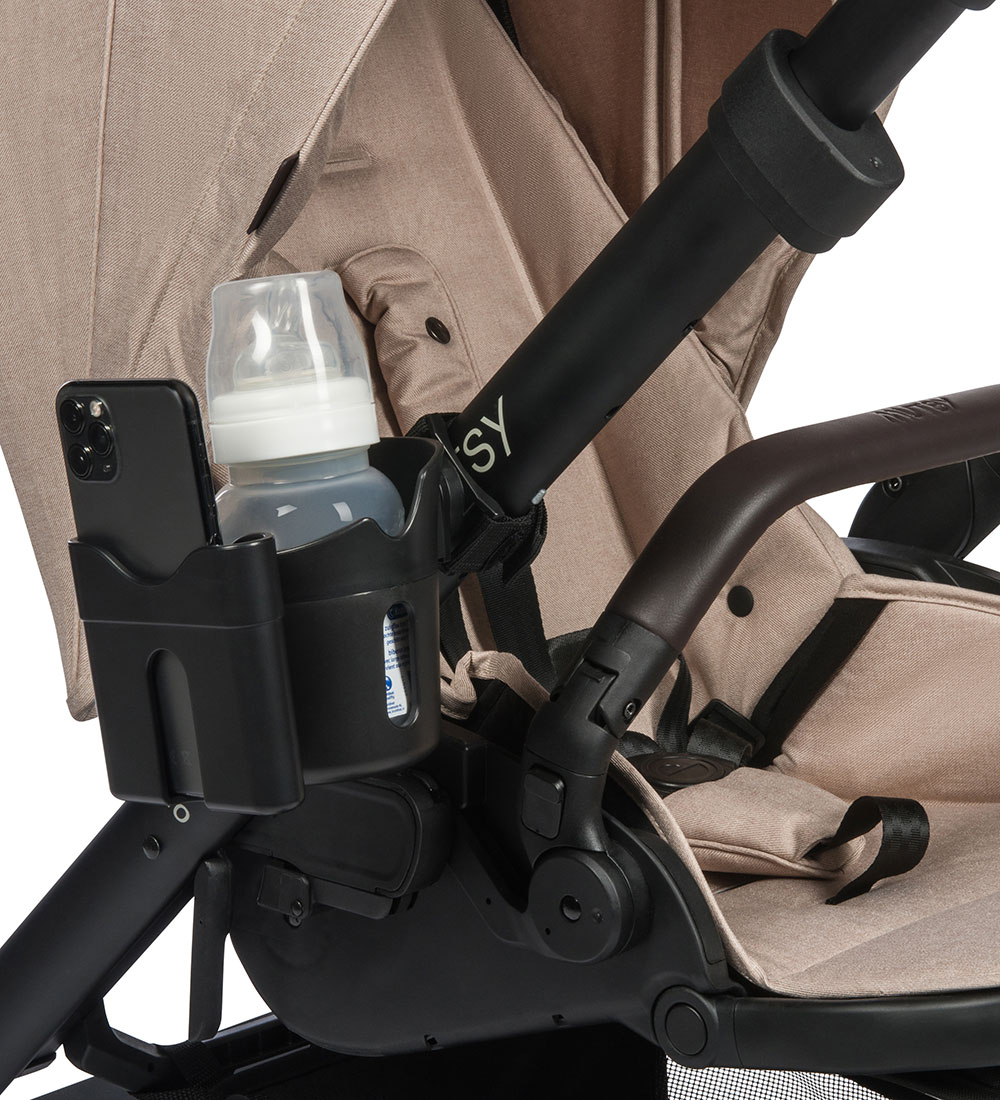 Dooky Kopholder/Mobilholder - 2-i-1 - Sort