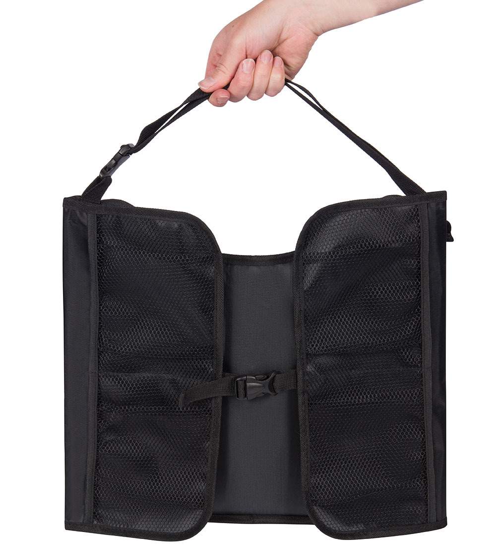 Dooky Rejsebord m. Opbevaring - 36,5x39 cm - Sort