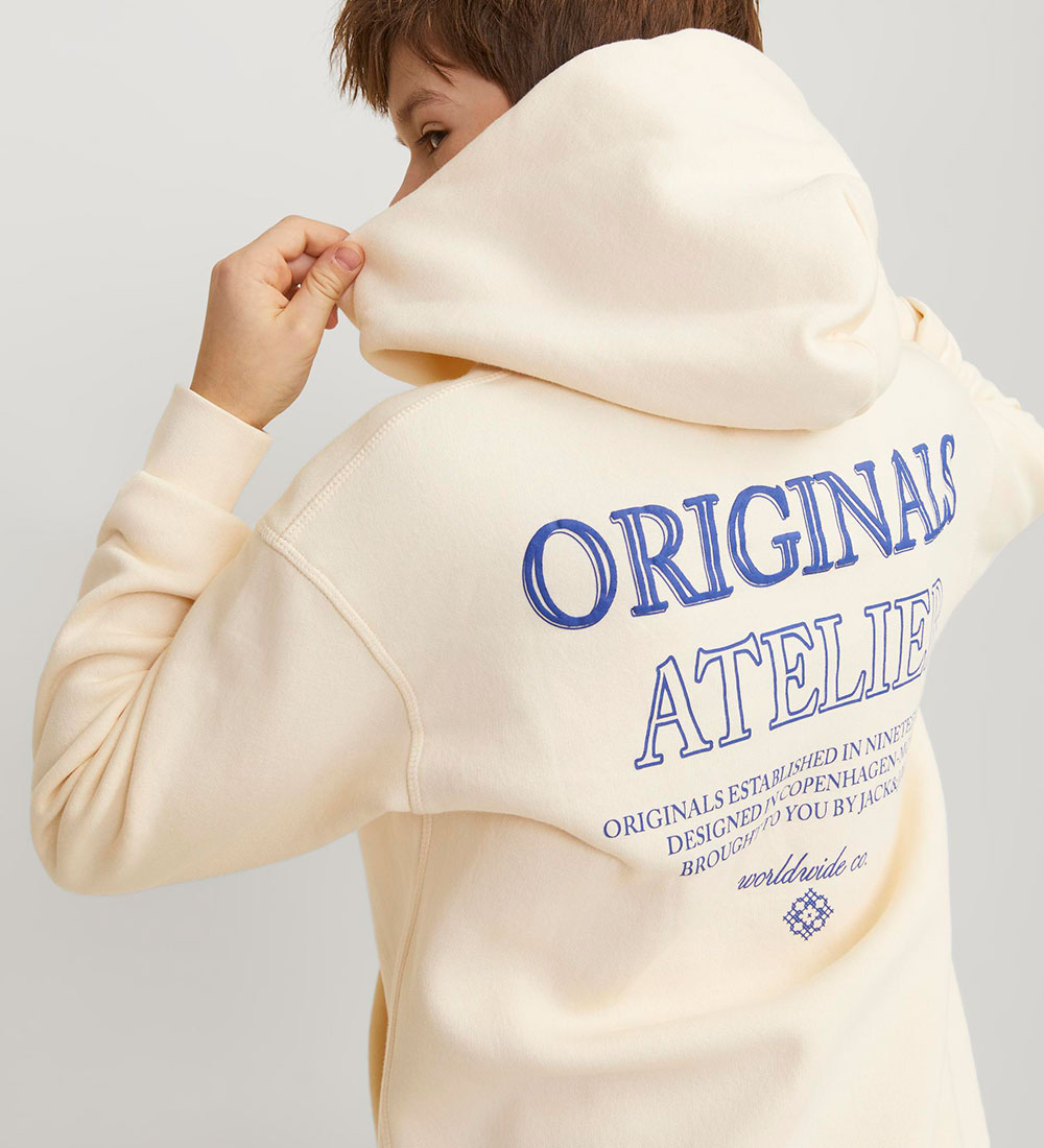 Jack & Jones Hættetrøje - JorSantorini - Buttercream