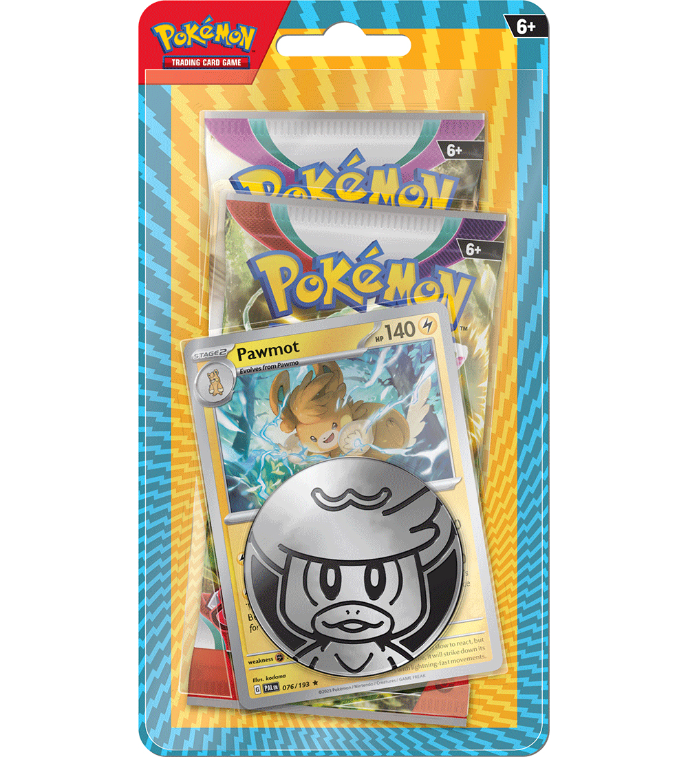 Pokémon Samlekort - 2-pak - Assorteret - Pawmot Blisterpakke