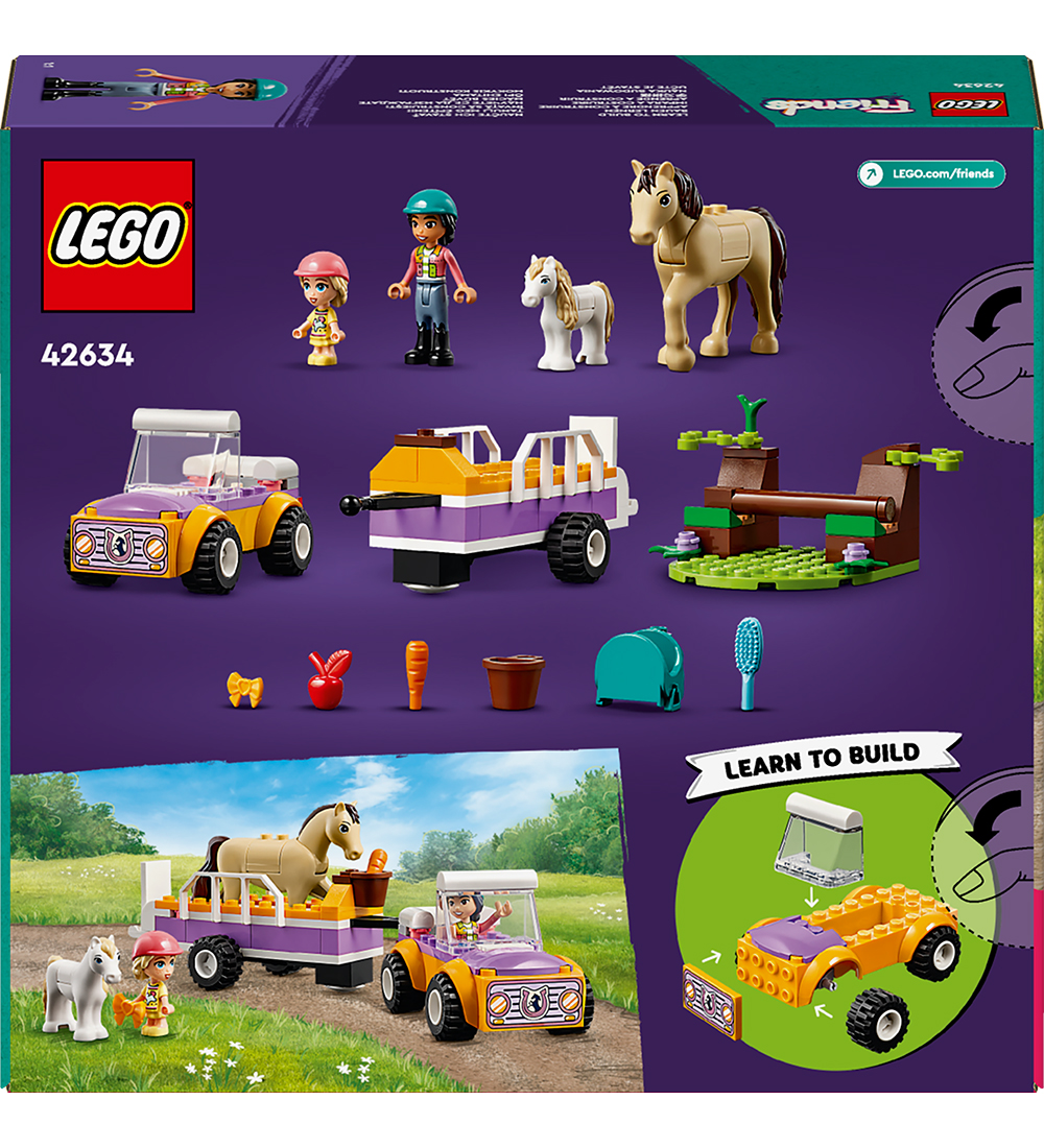 LEGO Friends - Heste- Og Ponytrailer 42634 - 105 Dele