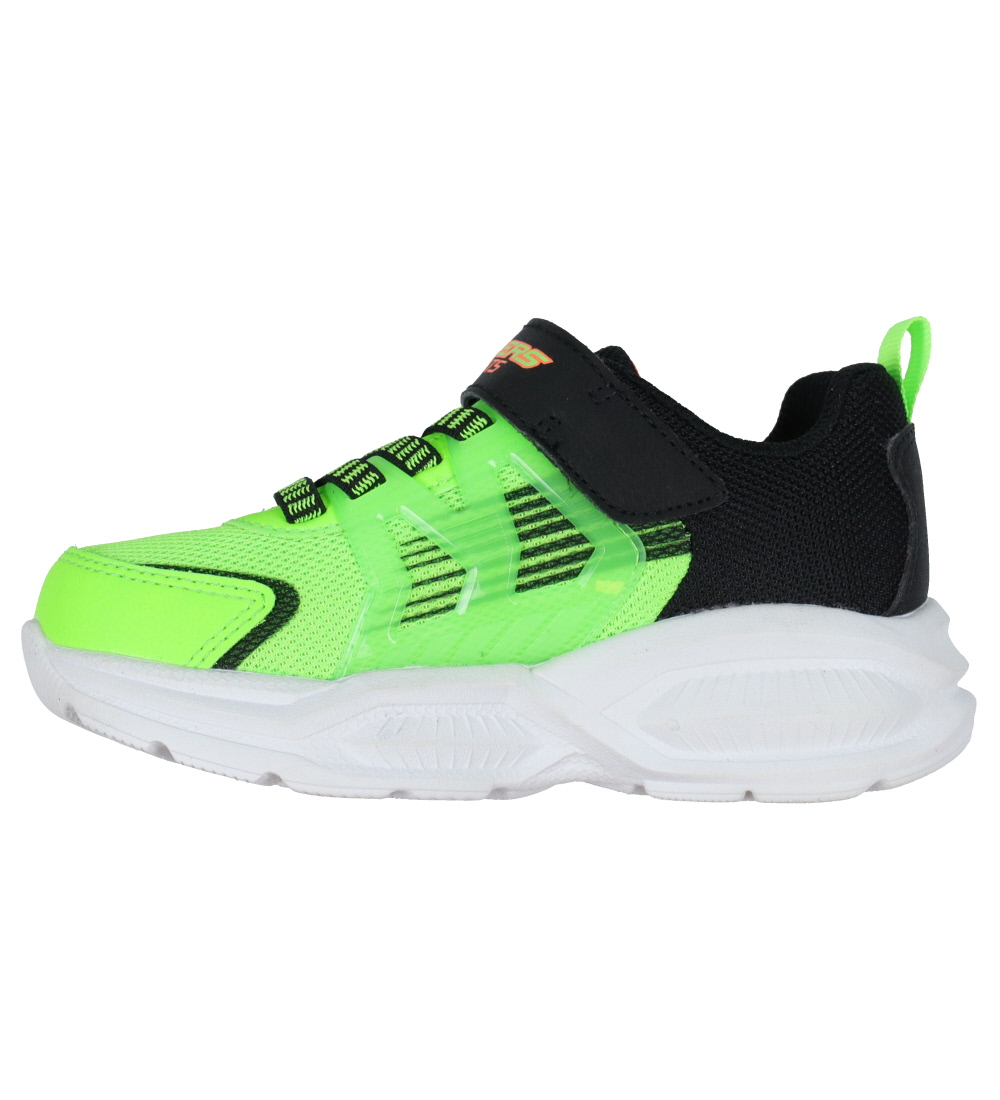 Skechers Sko m. Lys - Prismatrons - Lime/Sort