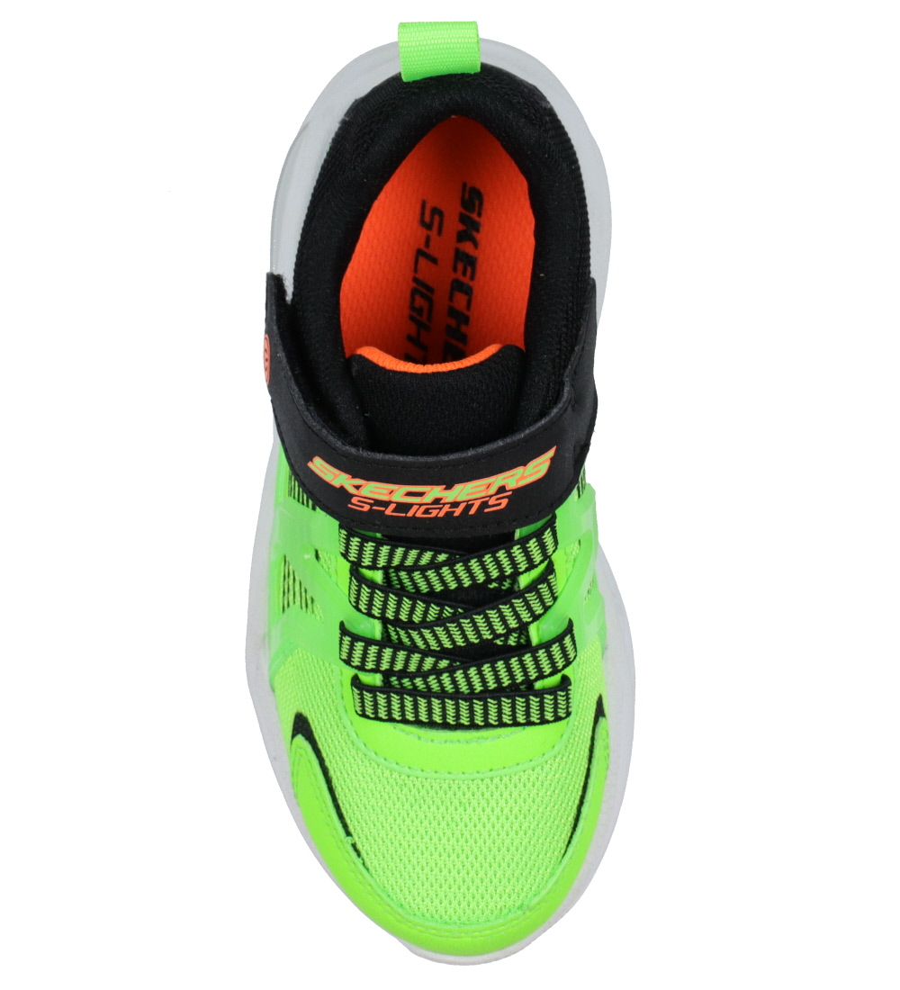 Skechers Sko m. Lys - Prismatrons - Lime/Sort
