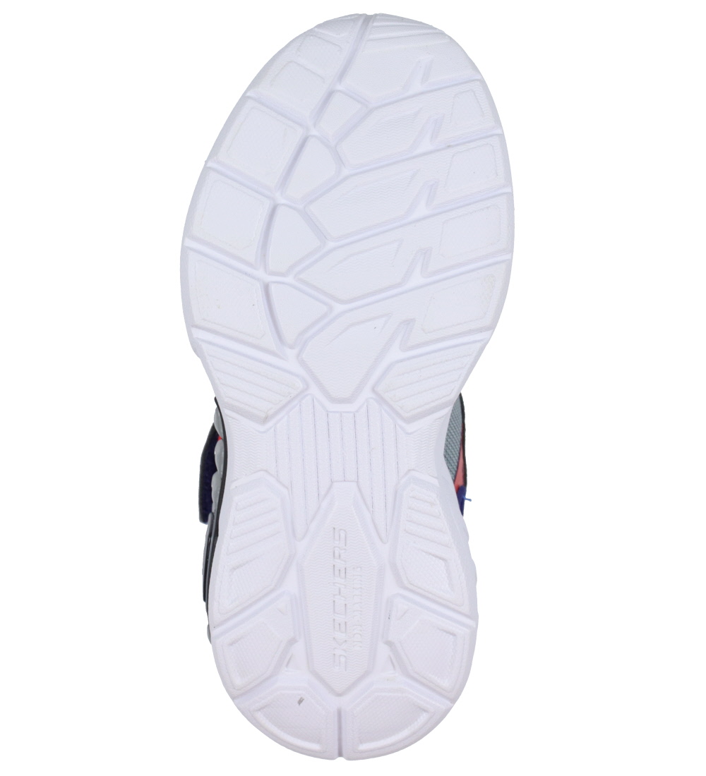 Skechers Sko m. Lys - Light Storm 3 - Navy/Rød