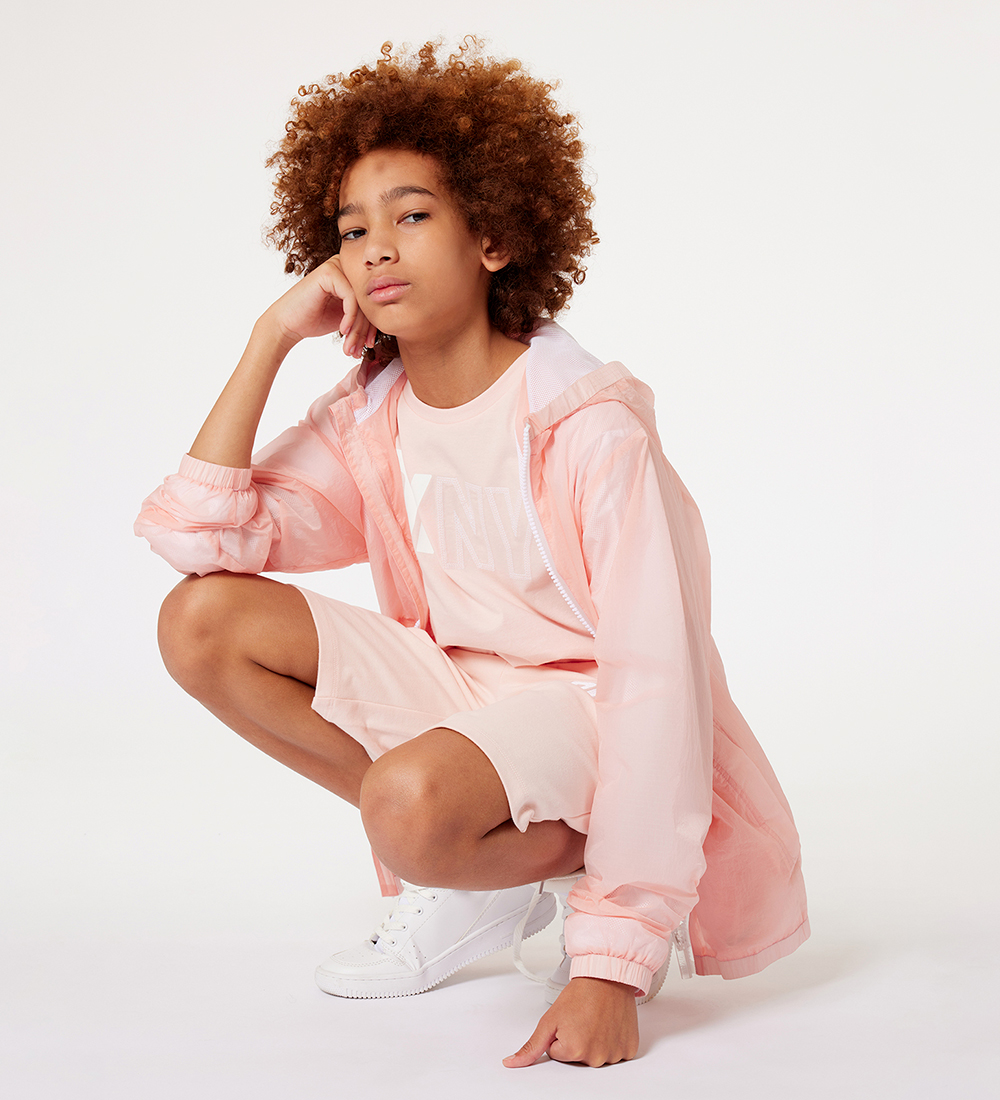 DKNY T-shirt - Rosa m. Hvid
