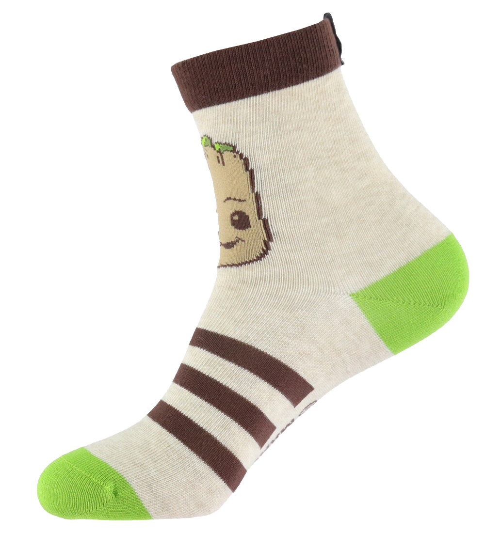 adidas Performance Strømper - 3-pak - Brun/Grøn m. Groot