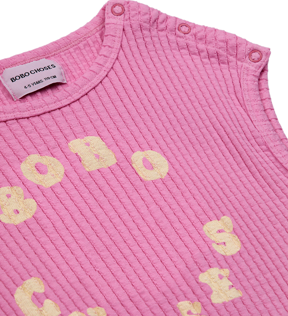 Bobo Choses Sommerdragt - Rib - Circle - Pink