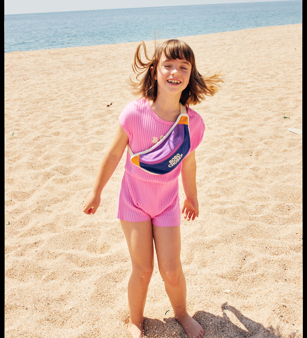 Bobo Choses Sommerdragt - Rib - Circle - Pink