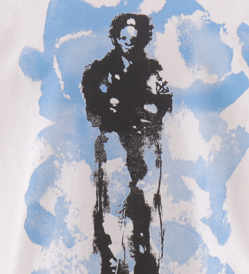 C.P. Company T-shirt - Gauze White m. Blå