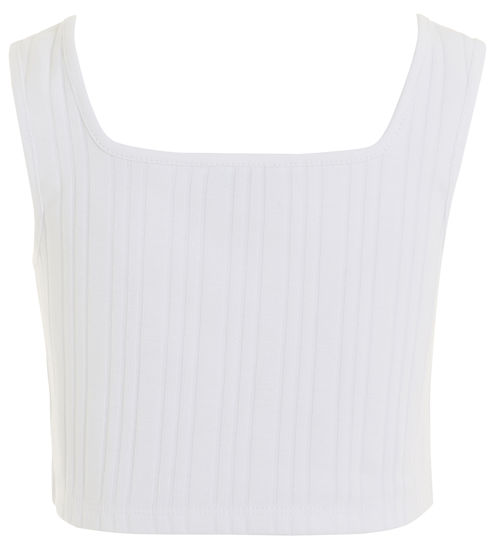 Tommy Hilfiger Top - Monotype Rib - Hvid