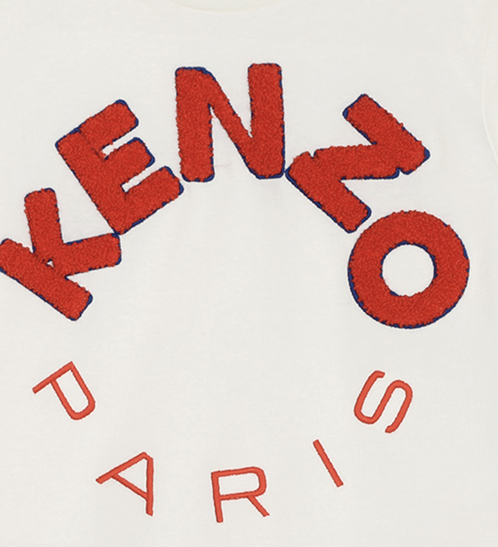 Kenzo T-shirt - Ivory m. Rød