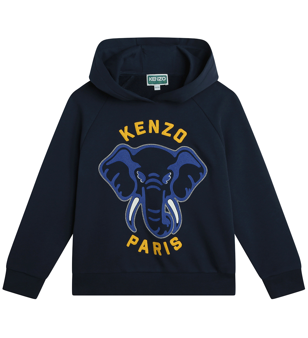 Kenzo Hættetrøje - Navy m. Elefant