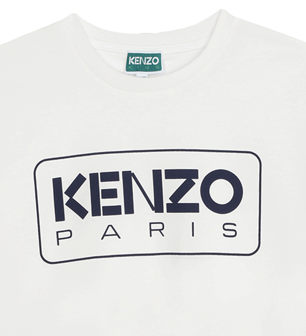 Kenzo T-shirt - Ivory m. Navy