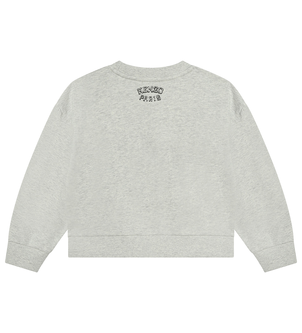 Kenzo Sweatshirt - Gråmeleret m. Tiger
