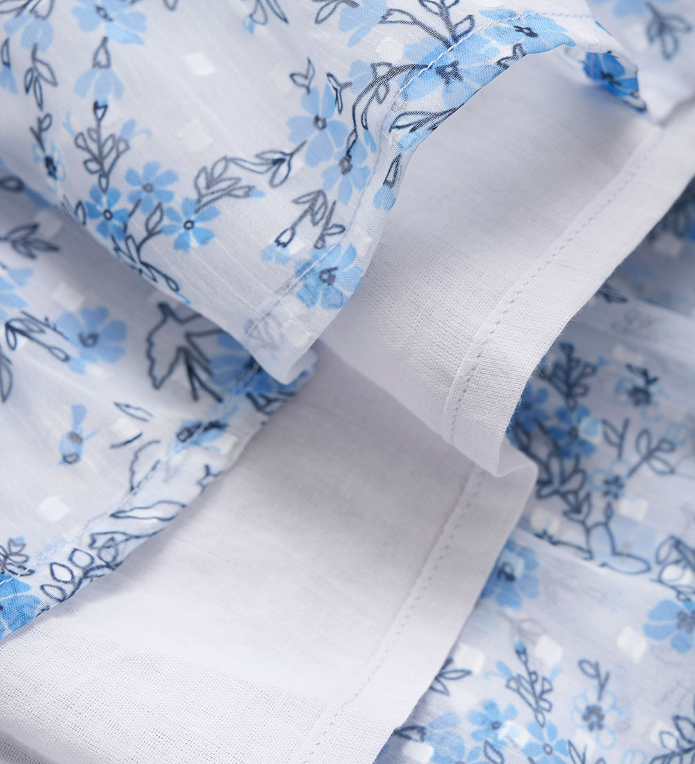 Creamie Kjole - Flower Dobby - Xenon Blue