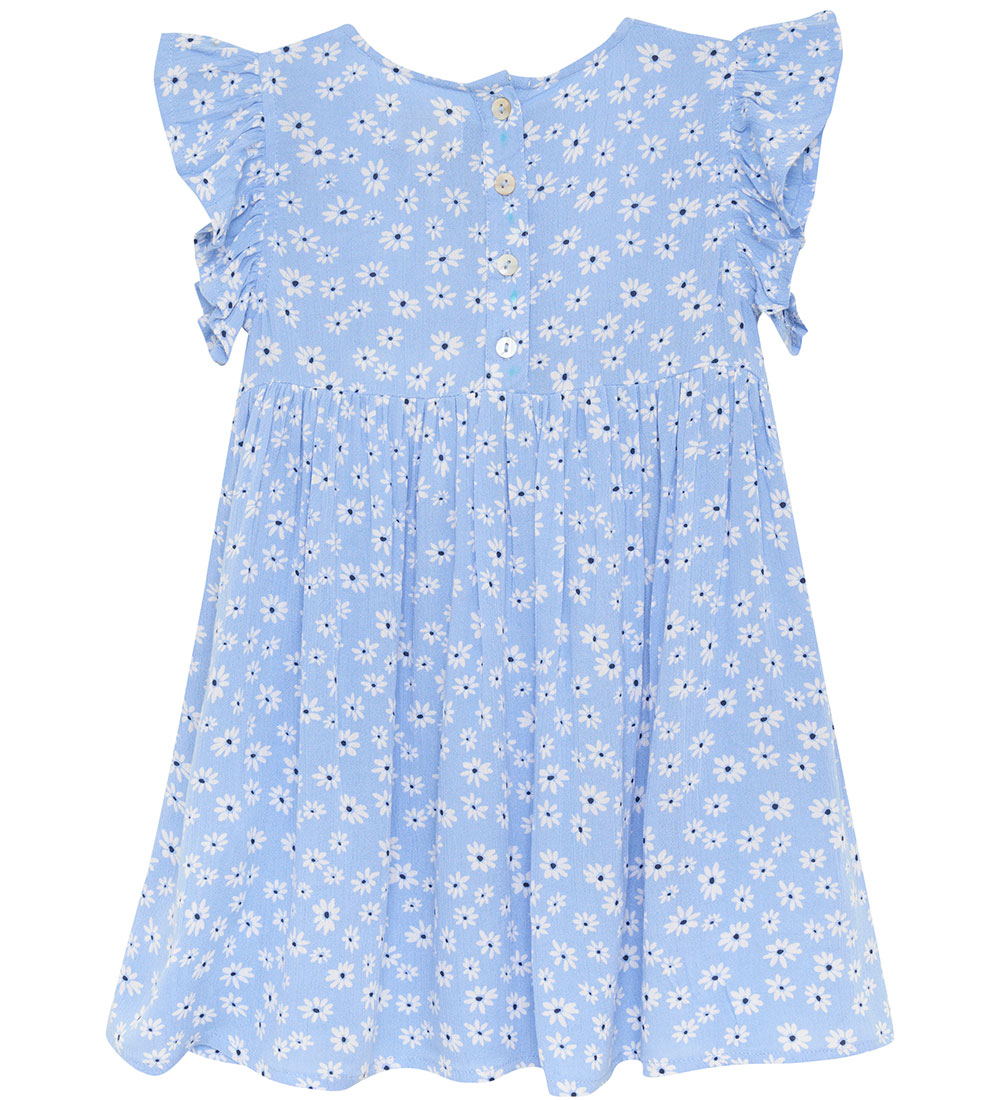 Creamie Kjole - Flower Crepe - Bel Air Blue