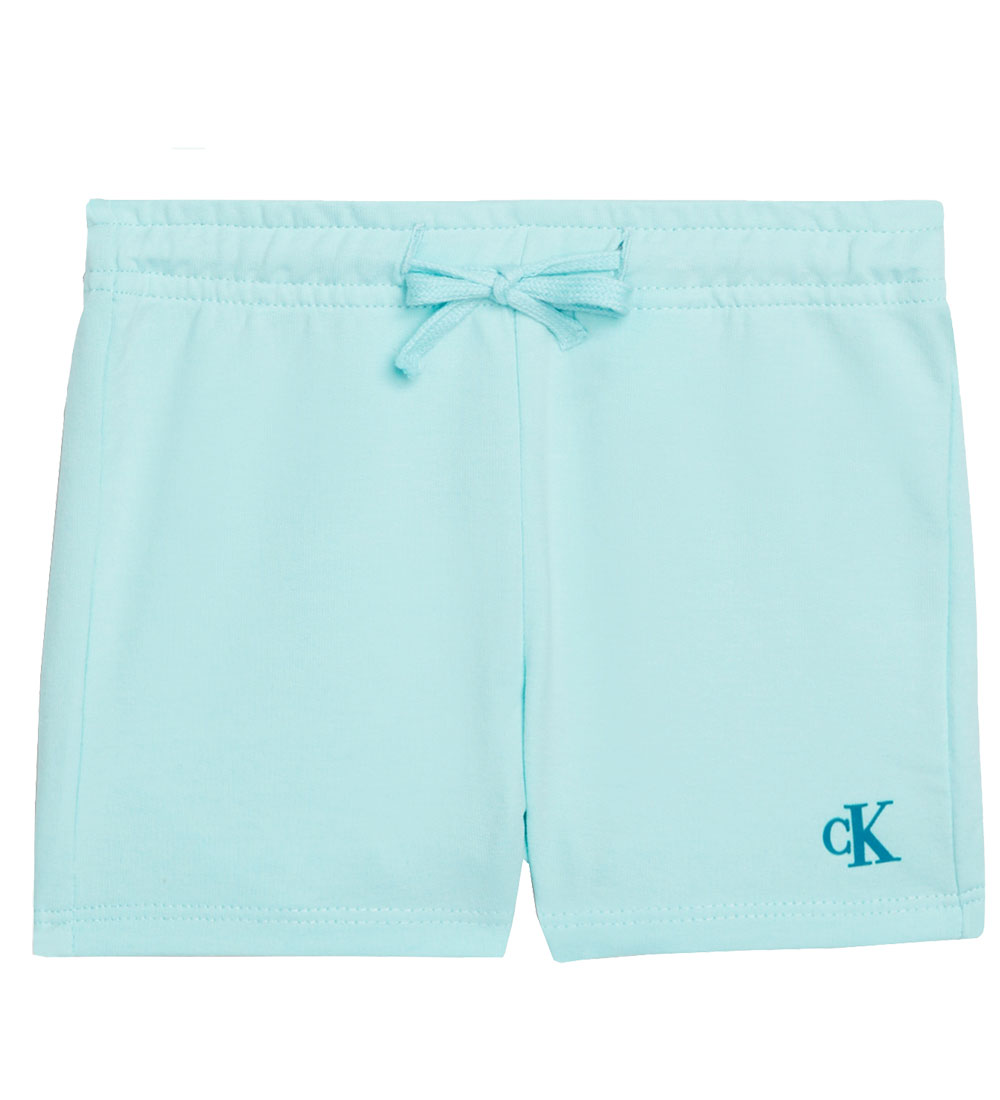 Calvin Klein Sæt - T-shirt/ Shorts - Monogram Logo - Blue Tint