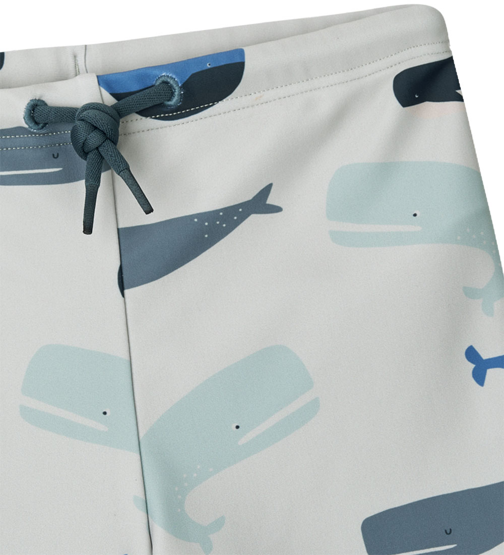 Liewood Badebukser - UV40+ - Otto - Whales/Cloud Blue