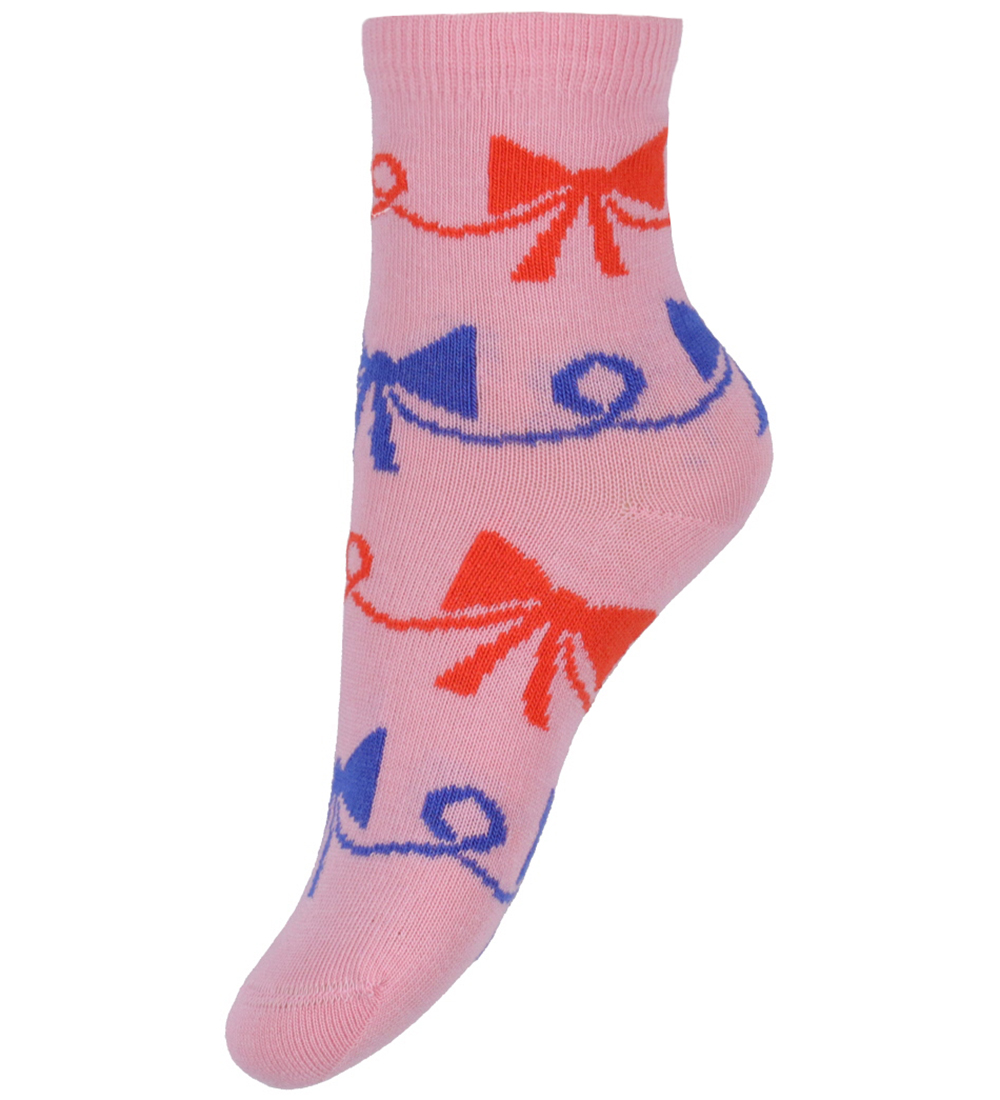 Bobo Choses Strømper - 2-pak - Rosa/Gul m. Print