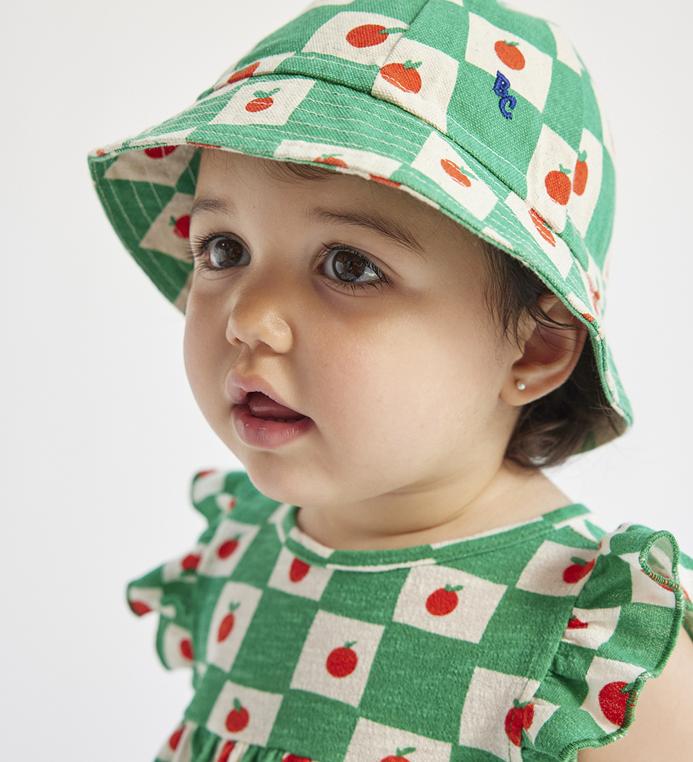 Bobo Choses Bøllehat - Tomato - Off White