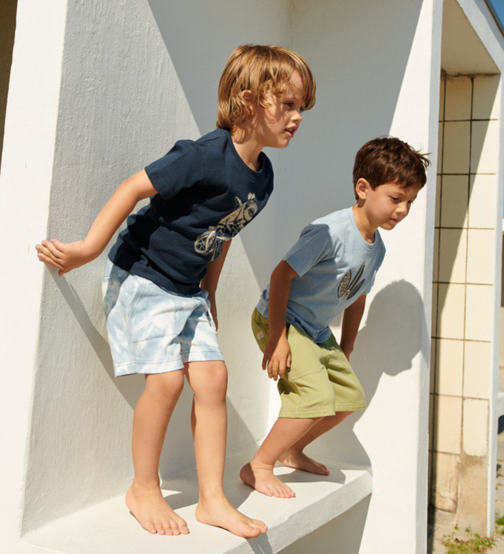 Wheat T-shirt - Kristian - Blue Waves