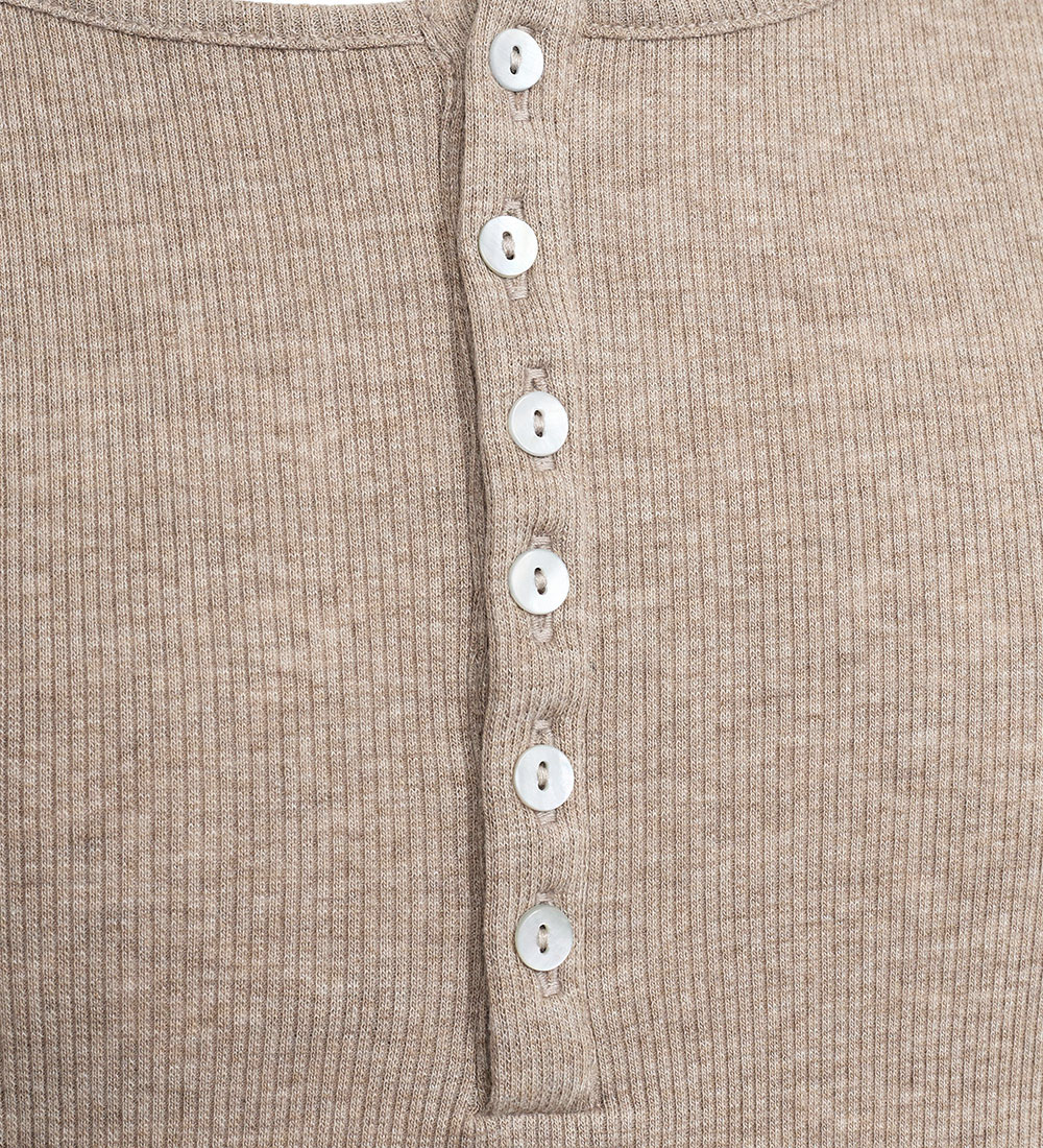 Sofie Schnoor Bluse - Rib - Brown Melange