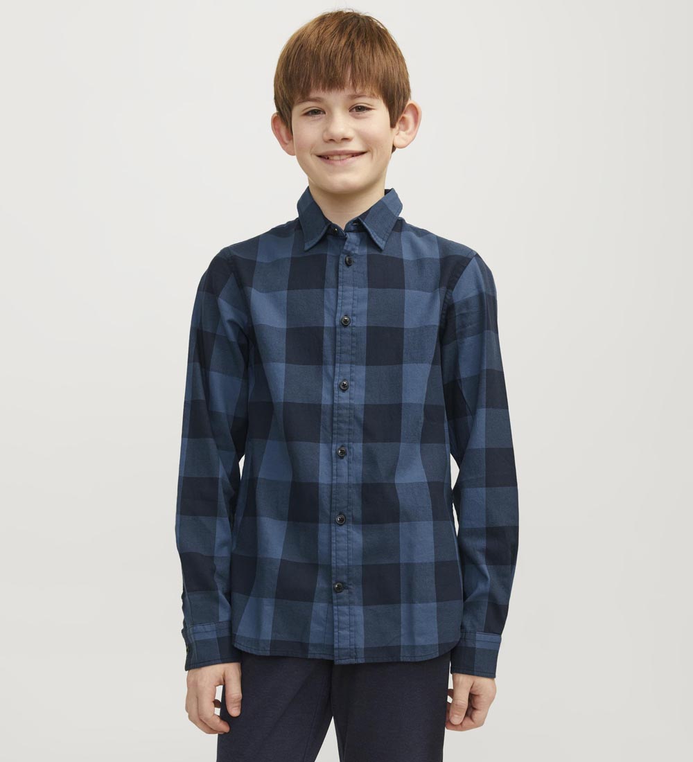 Jack & Jones Skjorte - Noos - JjEgingham - Ensign Blue/Checks
