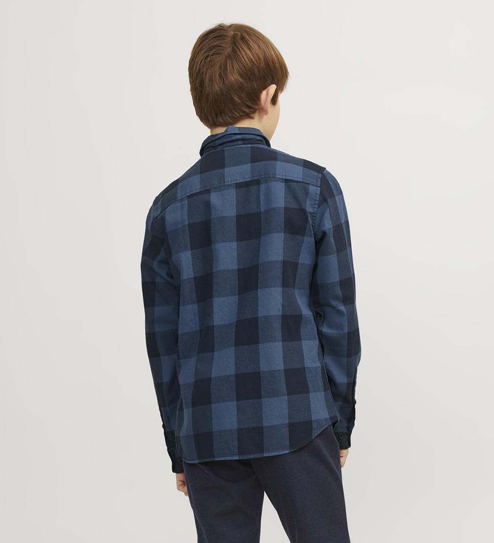Jack & Jones Skjorte - Noos - JjEgingham - Ensign Blue/Checks