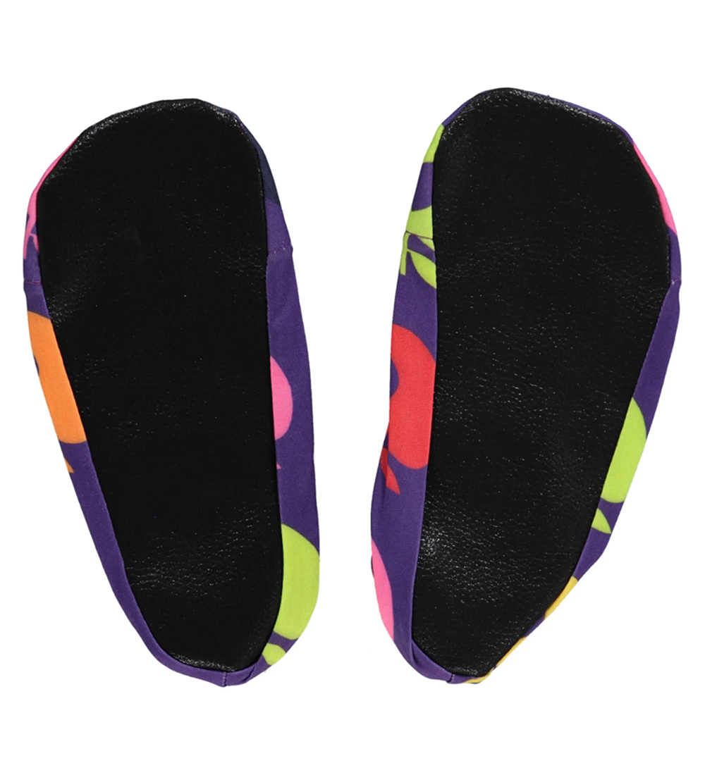 Småfolk Badesko - UV50+ - Purple Heart m. Retro Æbler