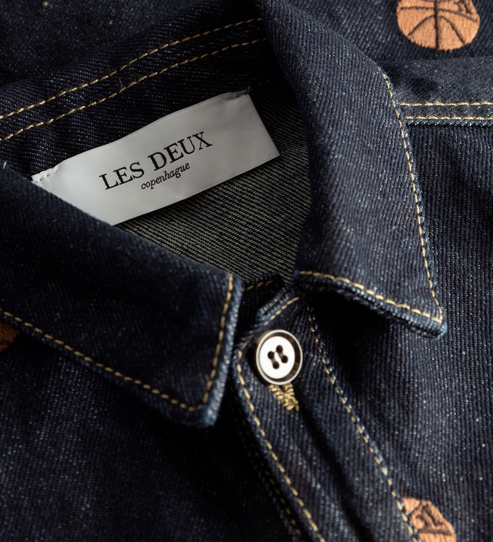 Les Deux Skjorte - Layton AOE - Raw Denim