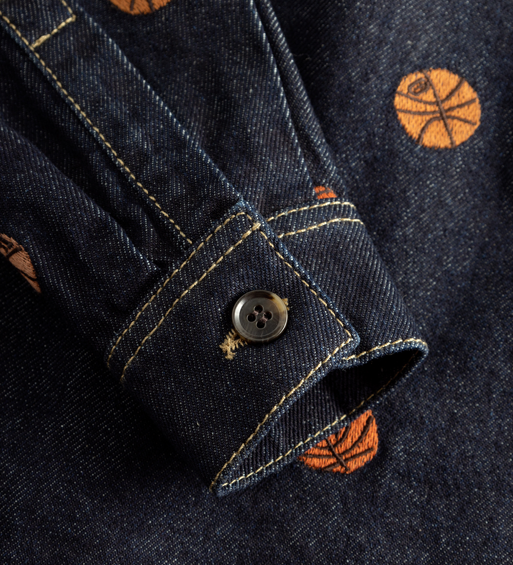 Les Deux Skjorte - Layton AOE - Raw Denim