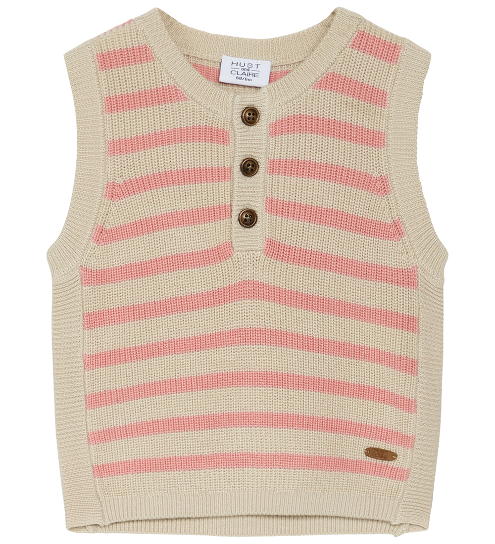 Hust and Claire Vest - Strik - Edu - Bambus - Shrimp