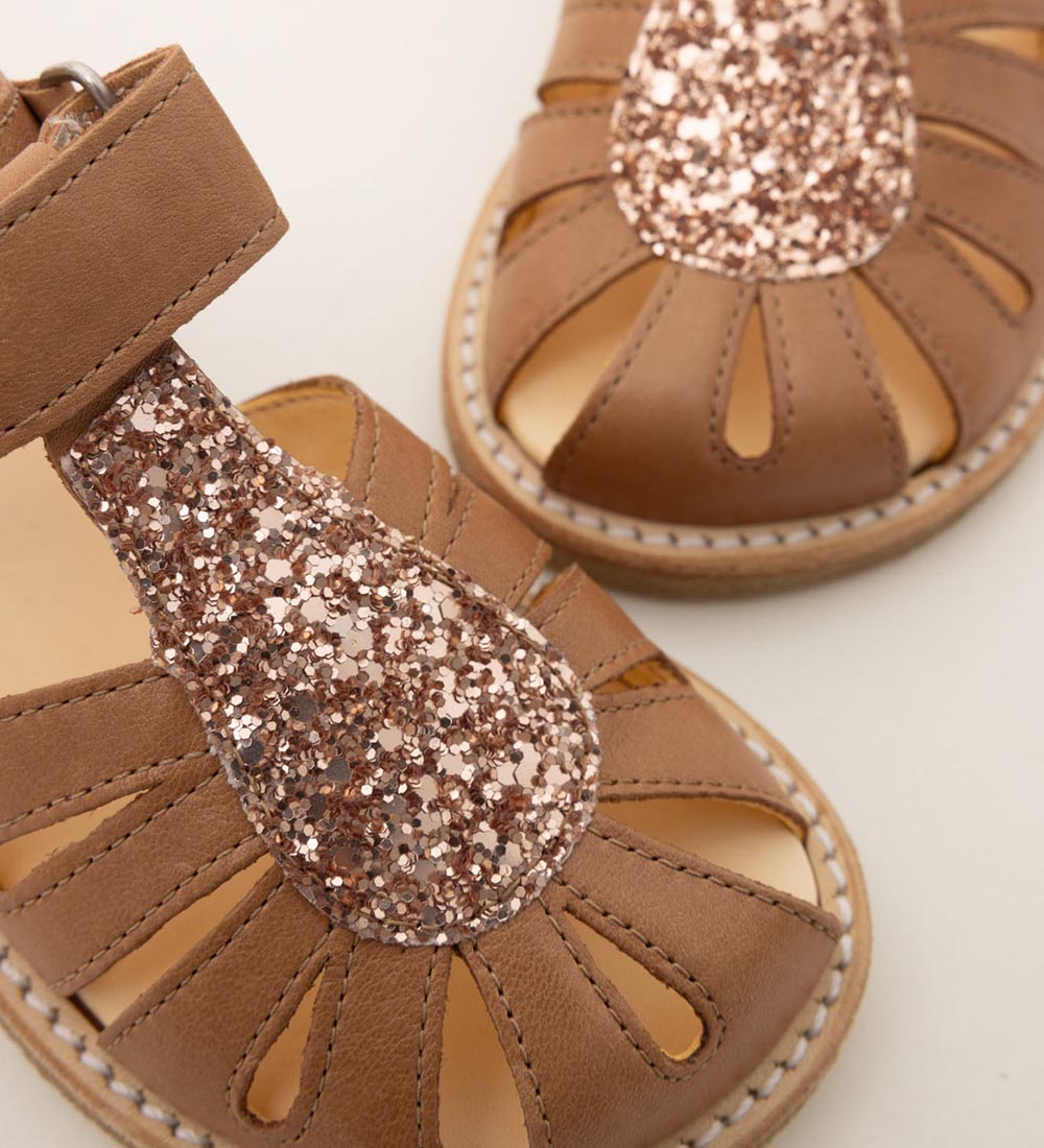 Angulus Sandaler - Almond/Maple Glitter