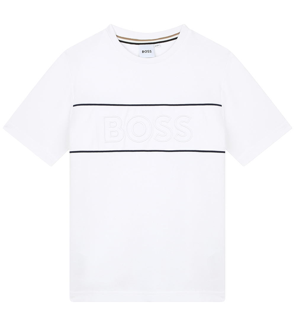 BOSS T-shirt - Hvid m. Sort