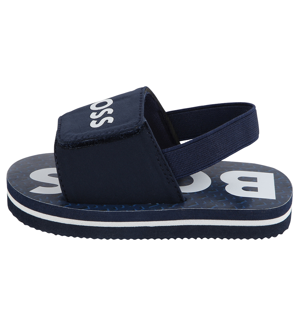 BOSS Sandaler - Navy m. Hvid
