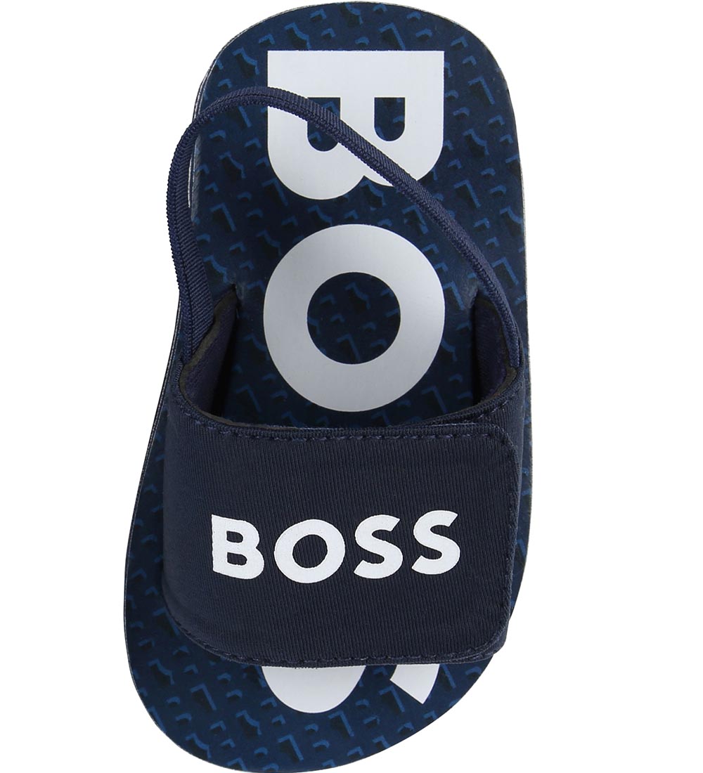 BOSS Sandaler - Navy m. Hvid