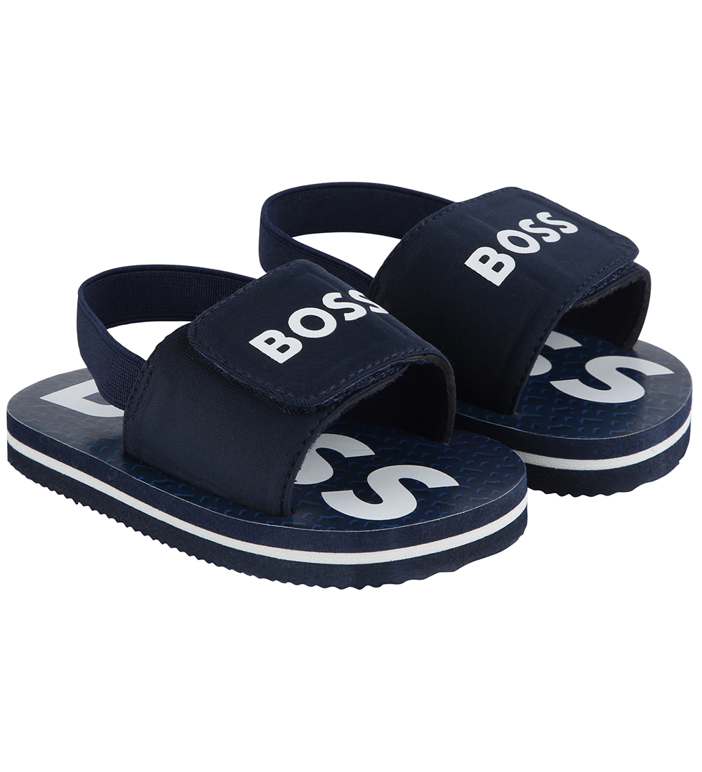 BOSS Sandaler - Navy m. Hvid