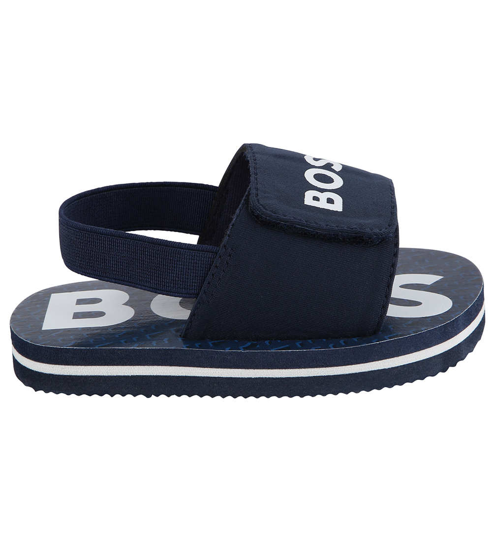 BOSS Sandaler - Navy m. Hvid