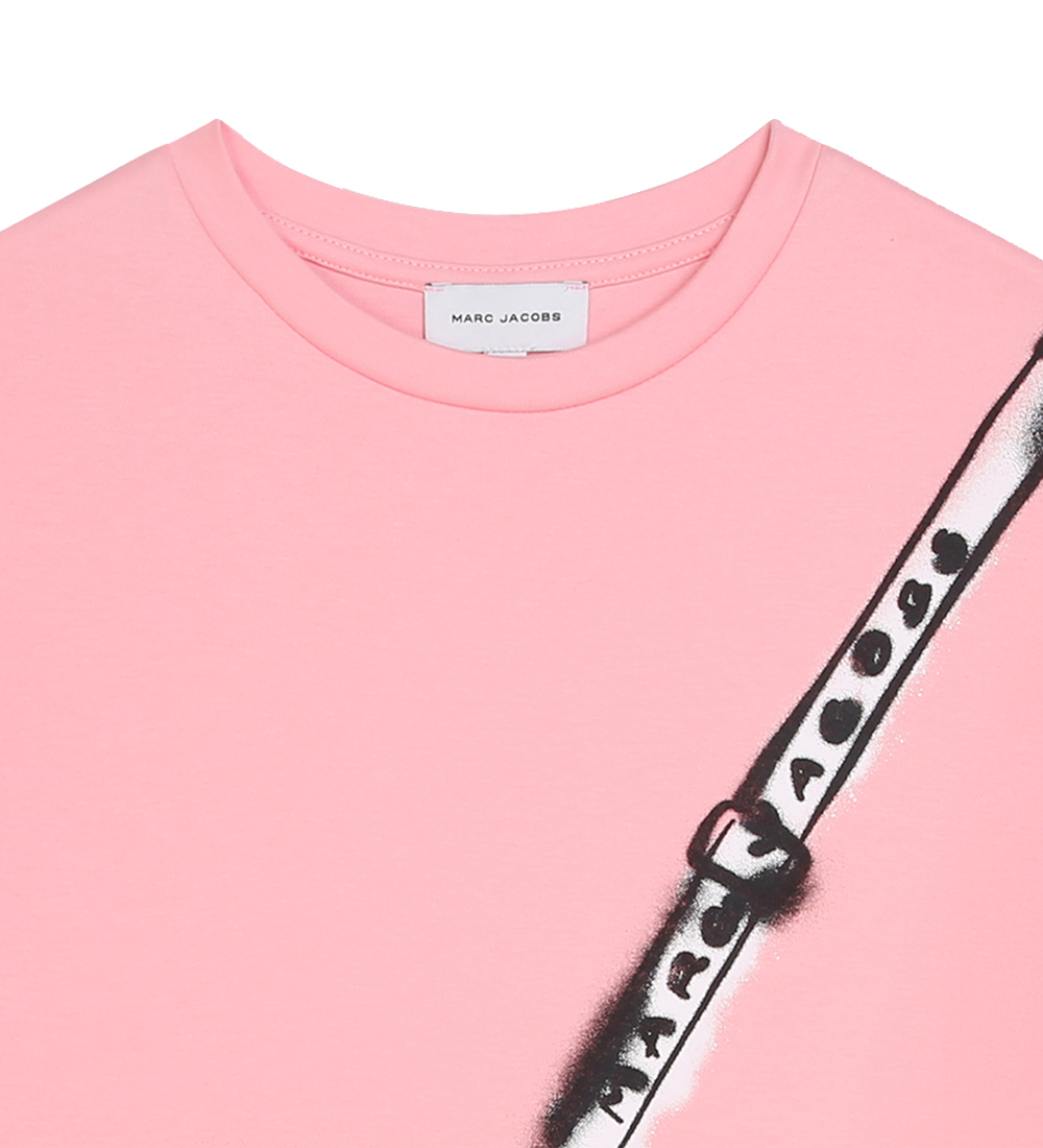 Little Marc Jacobs Kjole - Pink Washed/Sølv m. Taske