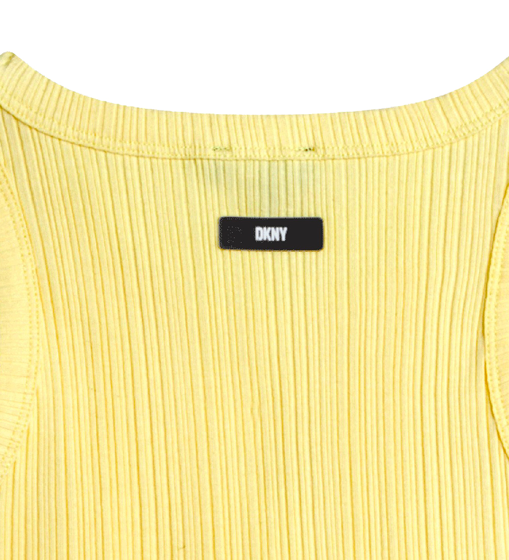 DKNY Tanktop - Rib - Straw Yellow