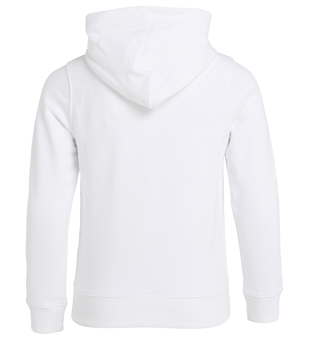 Calvin Klein Hættetrøje - Small Monogram - Bright White
