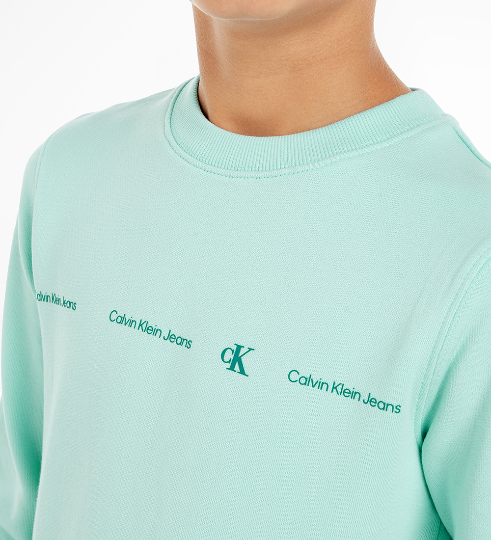 Calvin Klein Sweatshirt - Minimalistic Reg.Cn - Blue Tint