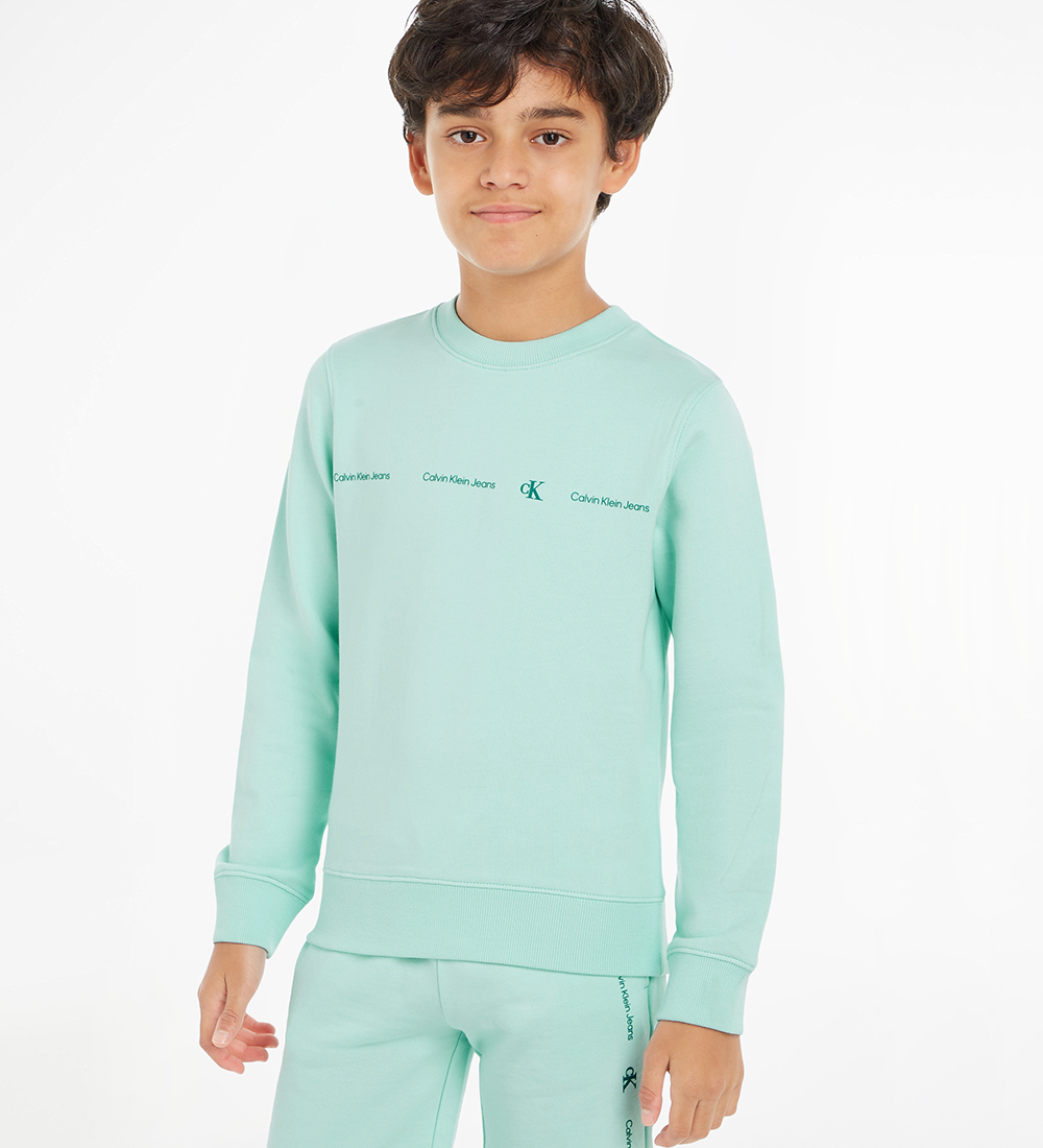 Calvin Klein Sweatshirt - Minimalistic Reg.Cn - Blue Tint