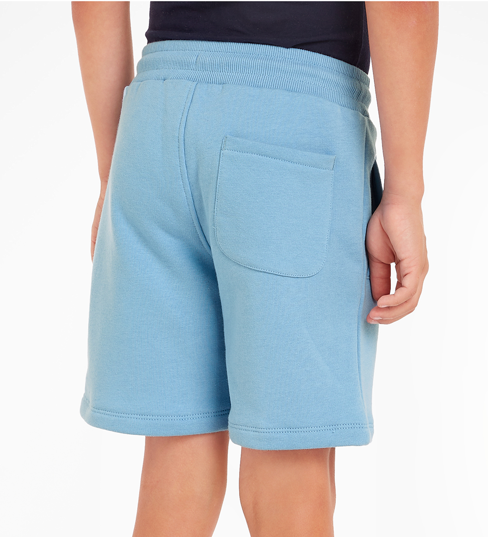 Calvin Klein Sweatshorts - Stack Logo Jogger - Dusk Blue