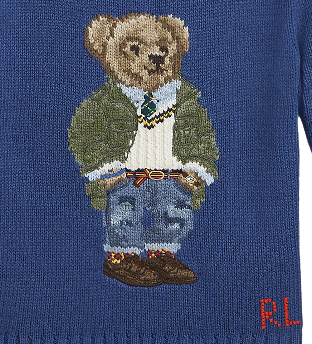 Polo Ralph Lauren Bluse - Strik - Beach Royal m. Bamse